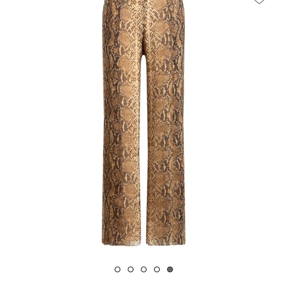 Ralph Lauren The purple Label  Saunders Python Print Palazzo Pants - Picture 2 of 13